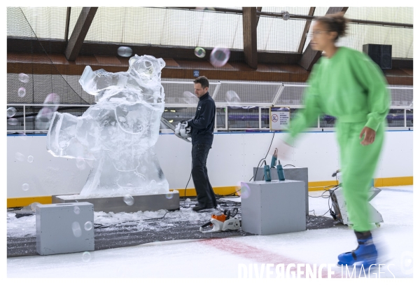 Ice and Art Sculptures sur Glace