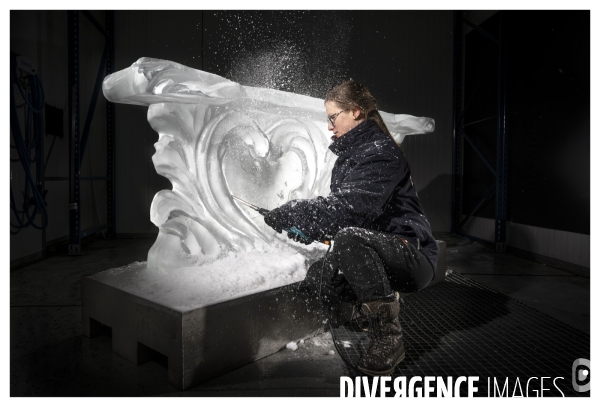 Ice and Art Sculptures sur Glace