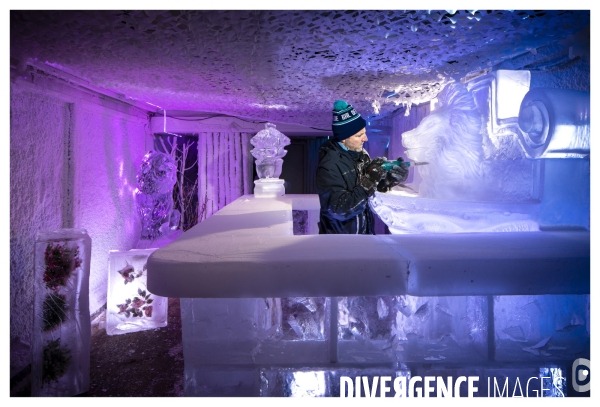 Ice and Art Sculptures sur Glace