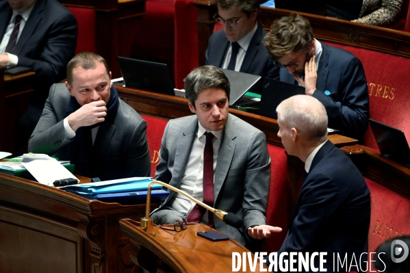 Assemblée Nationale / Cinquieme jour du debat sur la reforme des retraites