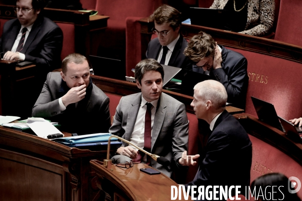 Assemblée Nationale / Cinquieme jour du debat sur la reforme des retraites