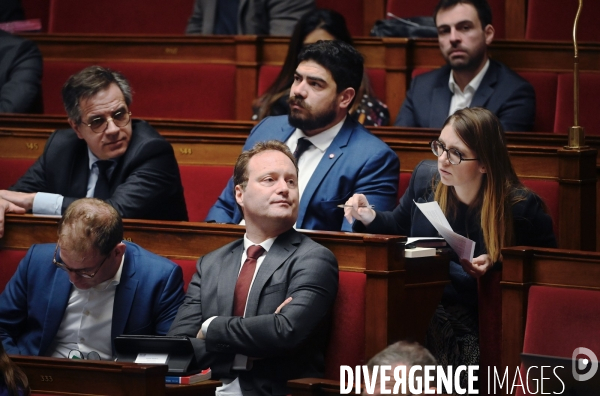 Assemblée Nationale / Cinquieme jour du debat sur la reforme des retraites