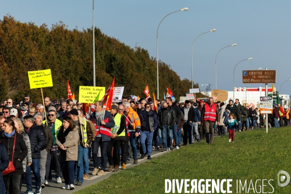 Manifestation contre la réforme des retraites à Chateaubriant