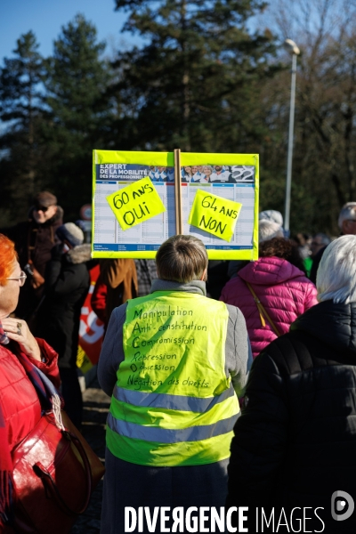 Manifestation contre la réforme des retraites à Chateaubriant