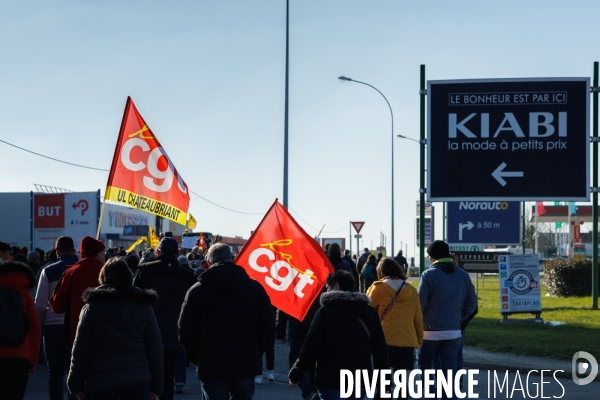 Manifestation contre la réforme des retraites à Chateaubriant