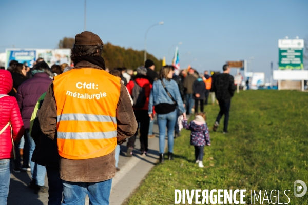 Manifestation contre la réforme des retraites à Chateaubriant