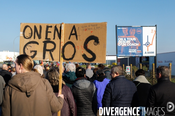 Manifestation contre la réforme des retraites à Chateaubriant