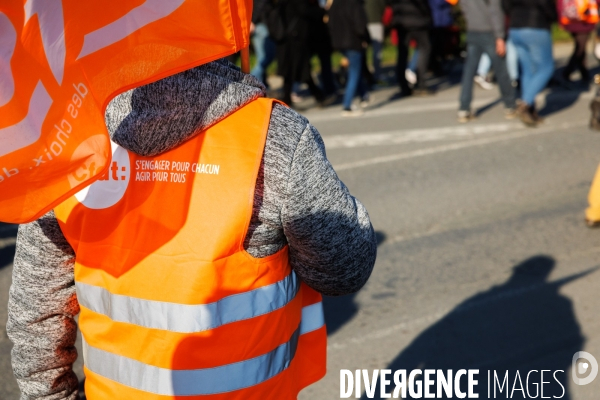 Manifestation contre la réforme des retraites à Chateaubriant