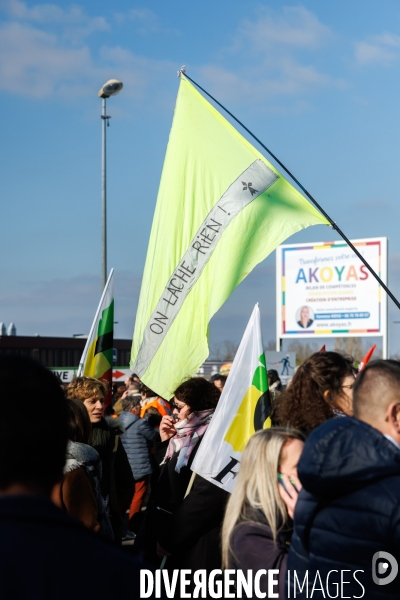 Manifestation contre la réforme des retraites à Chateaubriant