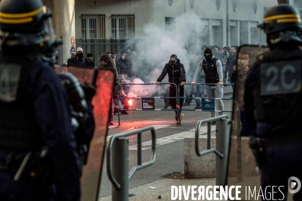 Lyon, Manifestation contre la réforme des retraites.