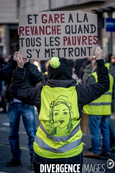 Lyon, Manifestation contre la réforme des retraites.