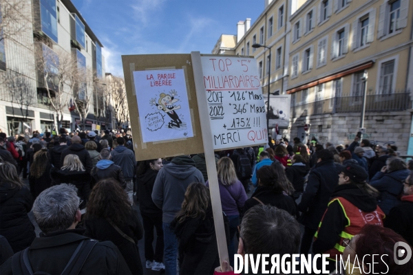 Quatrième manifestation contre la réforme des retraites à Marseille