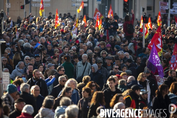 Quatrième manifestation contre la réforme des retraites à Marseille