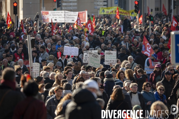 Quatrième manifestation contre la réforme des retraites à Marseille