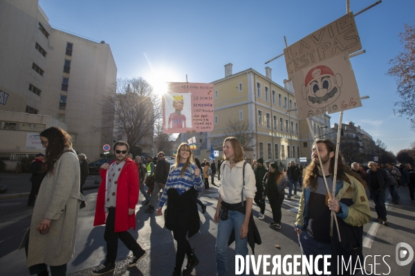 Quatrième manifestation contre la réforme des retraites à Marseille