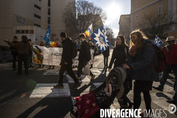 Quatrième manifestation contre la réforme des retraites à Marseille