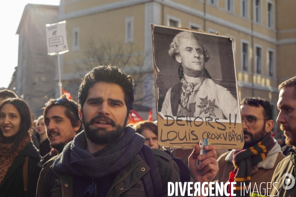 Quatrième manifestation contre la réforme des retraites à Marseille