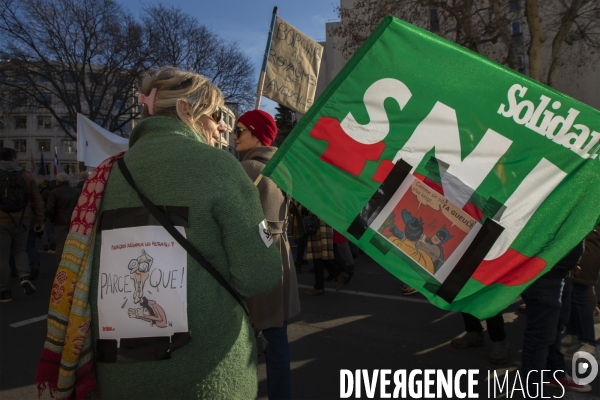 Quatrième manifestation contre la réforme des retraites à Marseille