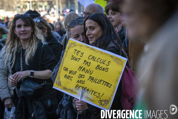 Quatrième manifestation contre la réforme des retraites à Marseille