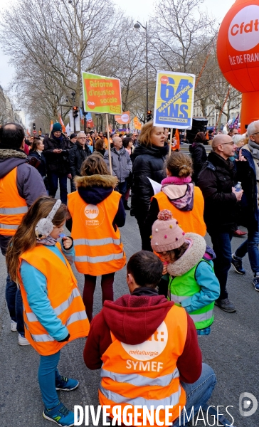 Quatrieme journée de mobilisation contre la réforme des retraites