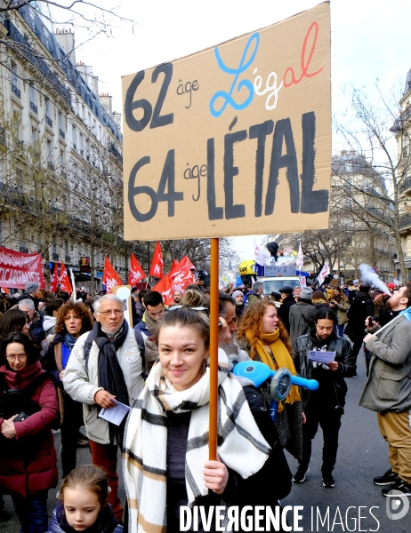 Quatrieme journée de mobilisation contre la réforme des retraites