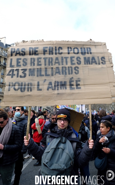 Quatrieme journée de mobilisation contre la réforme des retraites