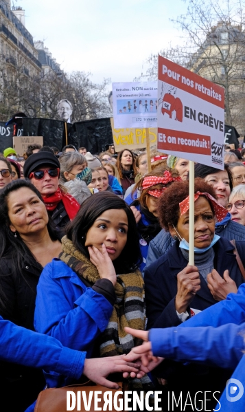 Quatrieme journée de mobilisation contre la réforme des retraites