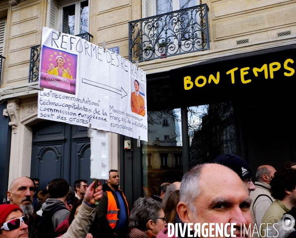 Quatrieme journée de mobilisation contre la réforme des retraites