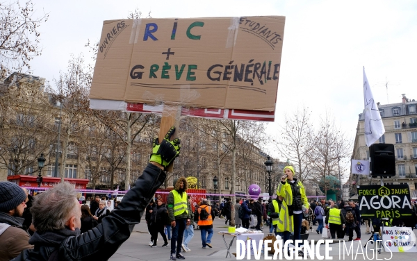Quatrieme journée de mobilisation contre la réforme des retraites