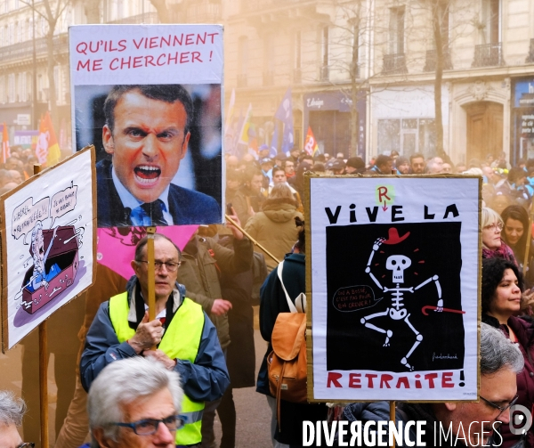 Quatrieme journée de mobilisation contre la réforme des retraites