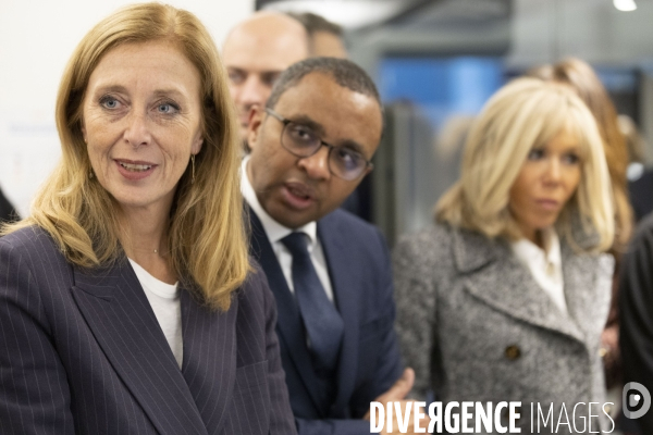 Brigitte MACRON rend visite à l association e-Enfance