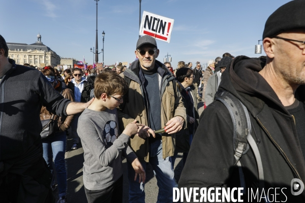 BORDEAUX, 4 ème manifestation contre la Réforme des Retraites