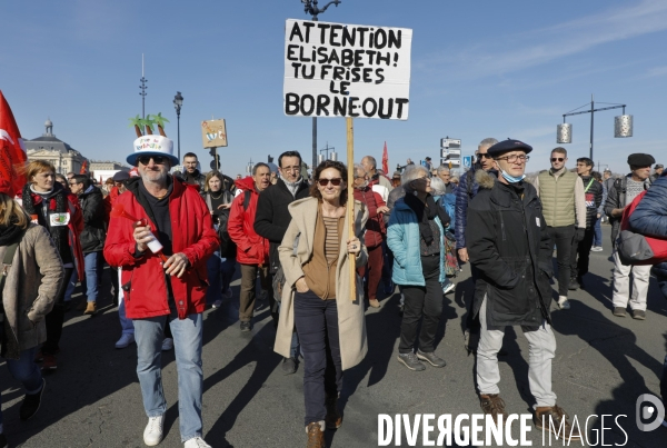 BORDEAUX, 4 ème manifestation contre la Réforme des Retraites