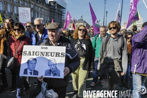 BORDEAUX, 4 ème manifestation contre la Réforme des Retraites