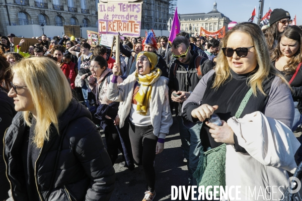 BORDEAUX, 4 ème manifestation contre la Réforme des Retraites