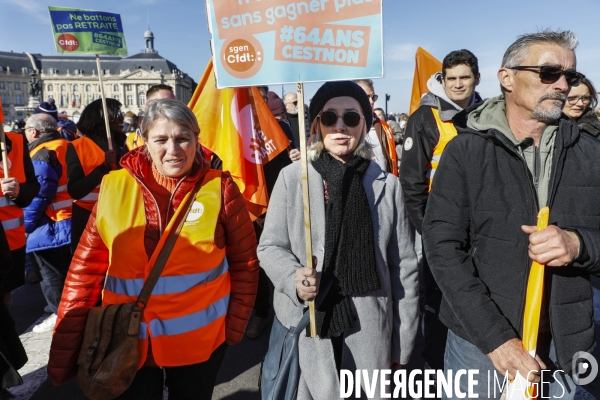 BORDEAUX, 4 ème manifestation contre la Réforme des Retraites