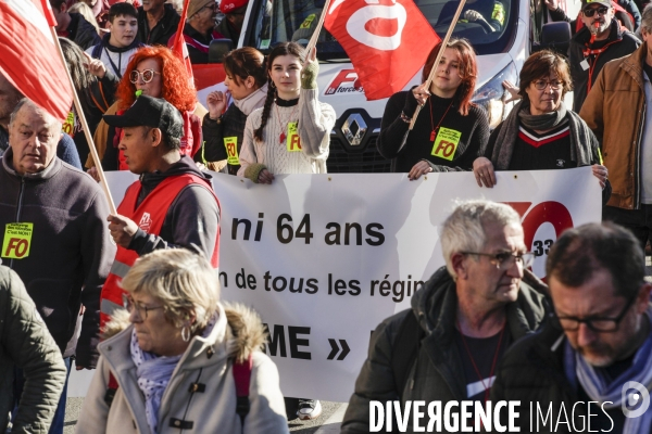 BORDEAUX, 4 ème manifestation contre la Réforme des Retraites