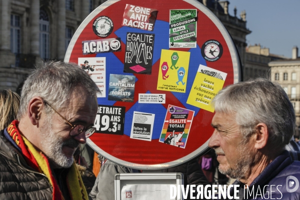 BORDEAUX, 4 ème manifestation contre la Réforme des Retraites