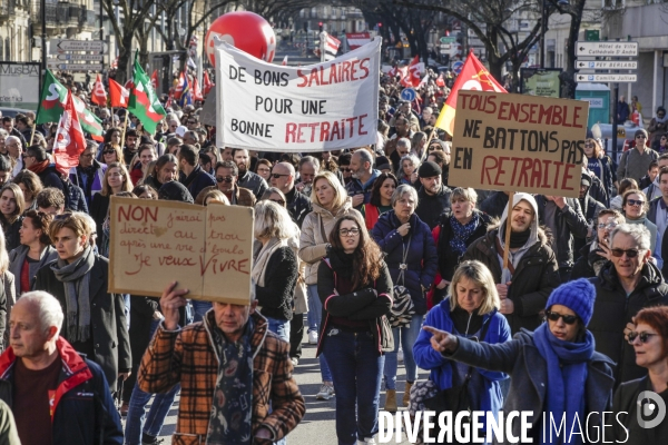 BORDEAUX, 4 ème manifestation contre la Réforme des Retraites