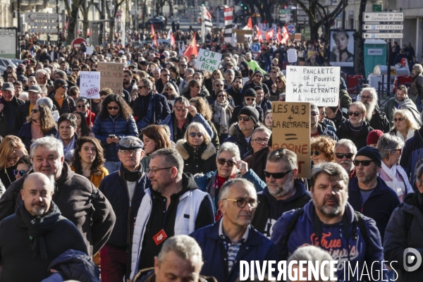 BORDEAUX, 4 ème manifestation contre la Réforme des Retraites