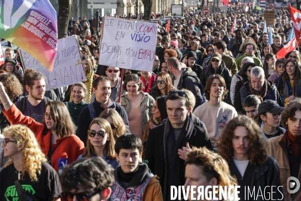 BORDEAUX, 4 ème manifestation contre la Réforme des Retraites