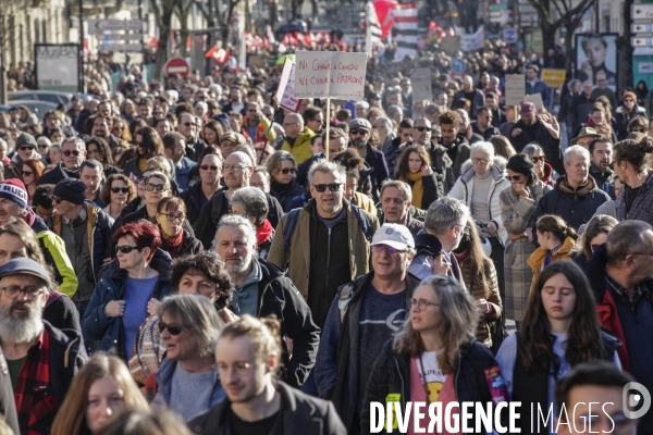 BORDEAUX, 4 ème manifestation contre la Réforme des Retraites