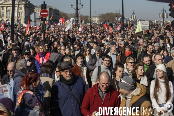 BORDEAUX, 4 ème manifestation contre la Réforme des Retraites