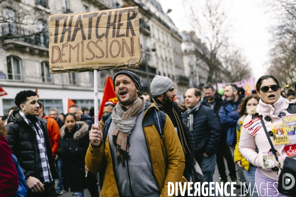 Manifestation contre la réforme des retraites 11022023