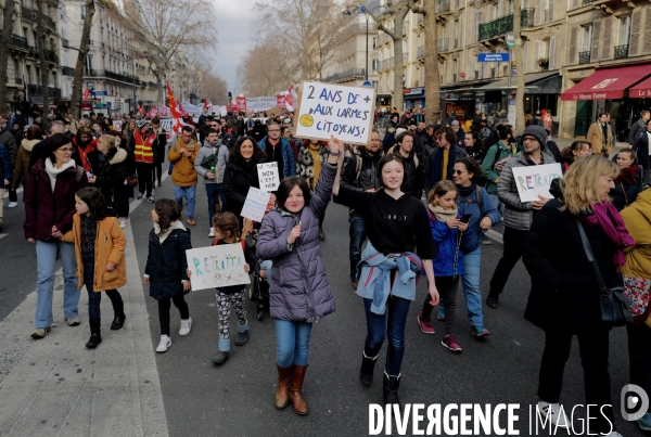 Manifestation contre la reforme des retraites