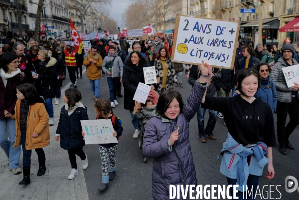 Manifestation contre la reforme des retraites