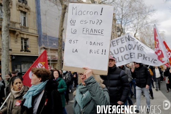 Manifestation contre la reforme des retraites