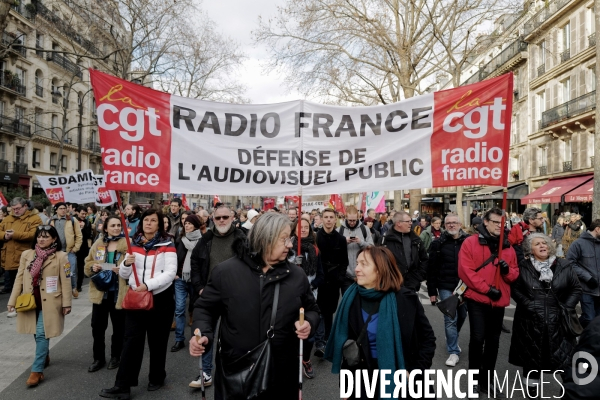 Manifestation contre la reforme des retraites