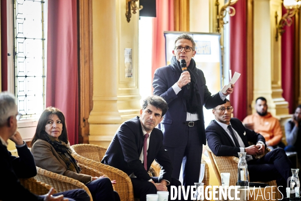 Conference presse Vélo et JO2024 Mairie de Paris et Seine Saint Denis