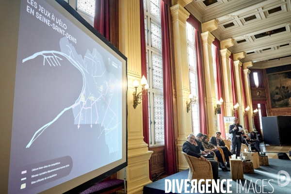 Conference presse Vélo et JO2024 Mairie de Paris et Seine Saint Denis